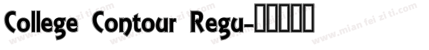 College Contour Regu字体转换
